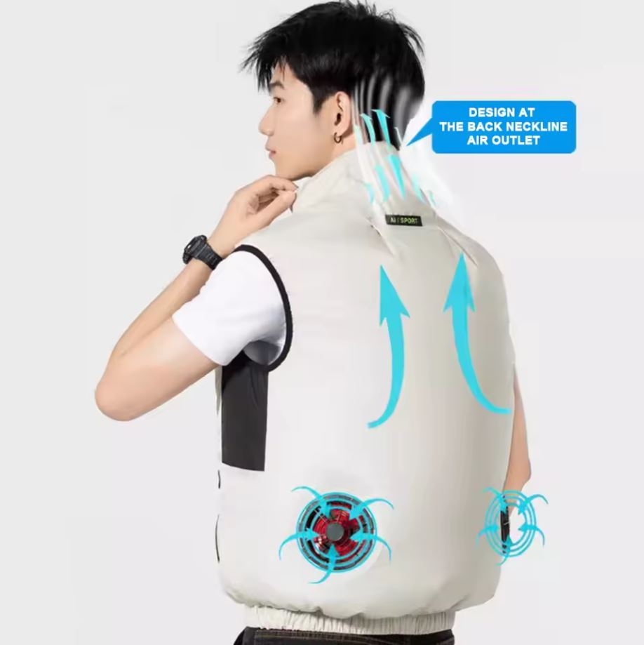 ❄️🔥 Cooling Vest Ice Fan – Arma ta secretă împotriva căldurii verii! 🌞💪