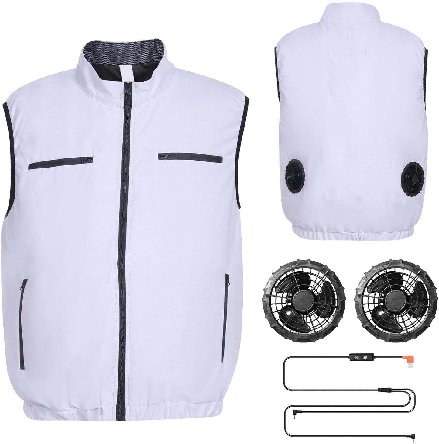 ❄️🔥 Cooling Vest Ice Fan – Arma ta secretă împotriva căldurii verii! 🌞💪