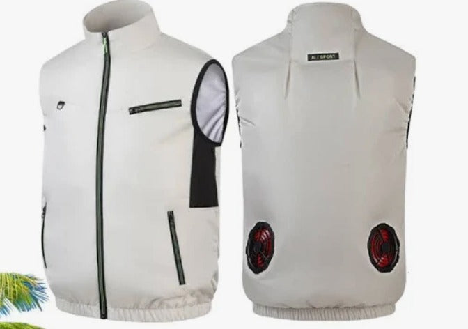 ❄️🔥 Cooling Vest Ice Fan – Arma ta secretă împotriva căldurii verii! 🌞💪