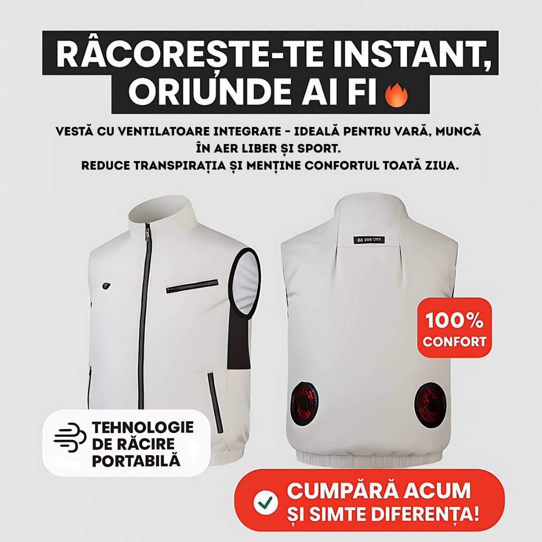 Vesta cu sistem de ventilație