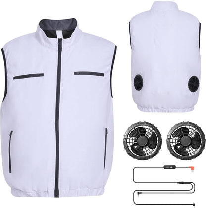 ❄️🔥 Cooling Vest Ice Fan – Arma ta secretă împotriva căldurii verii! 🌞💪
